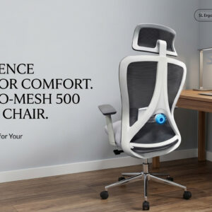 Ergonomic Premium Chair with adjustable Lumbar Support and Headrest
