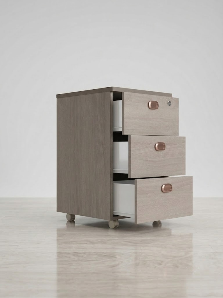 3 Drawer Mobile Pedestal Cabinet